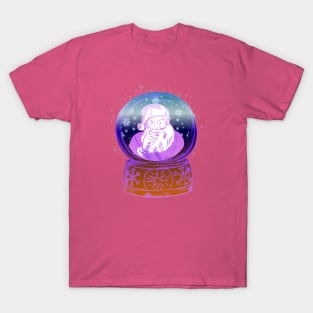 Magic Santa Snowglobe - Pink Vintage T-Shirt